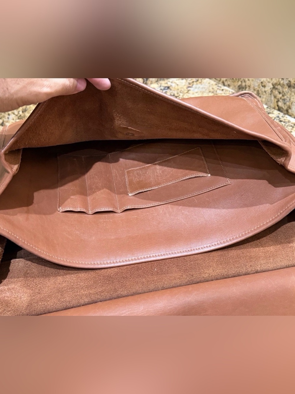 Vintage Coach Messenger Bag Brown Leather Made in USA - Picture 9 of 12